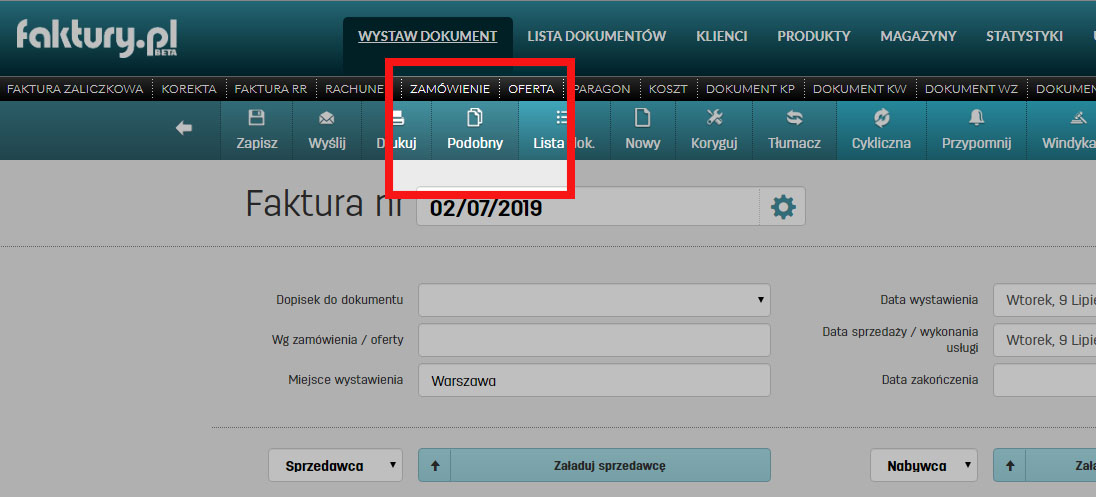 Dokumenty podobne na faktury.pl