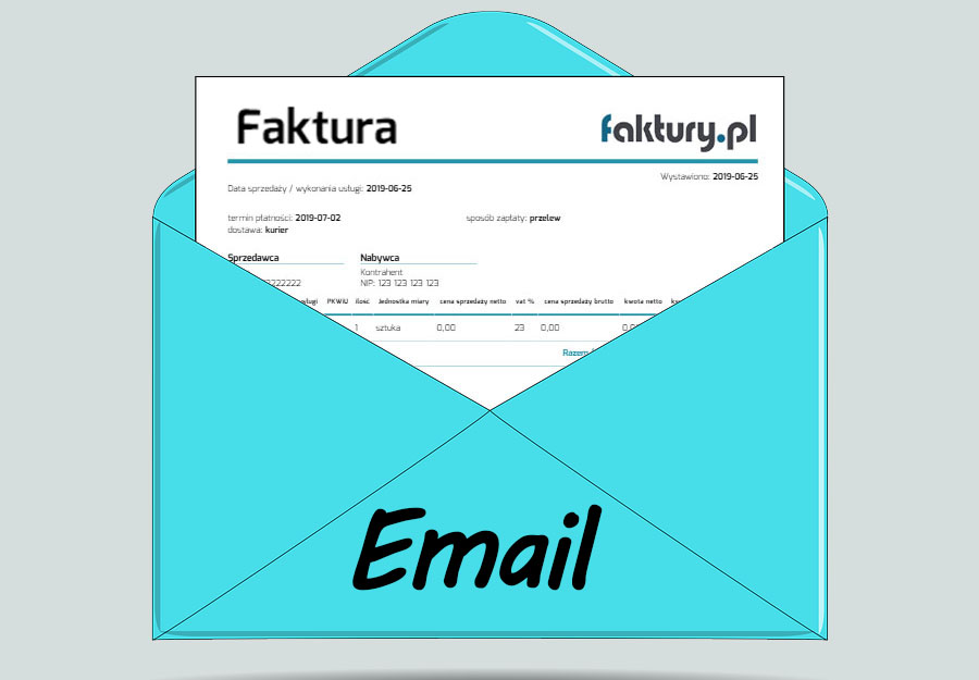 Jak wysłać fakturę na e-maila