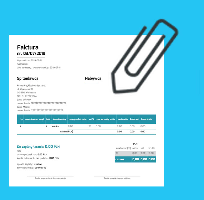 Jak dodać załącznik do faktury