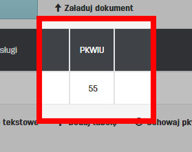 Jak dodać kolumnę PKWiU