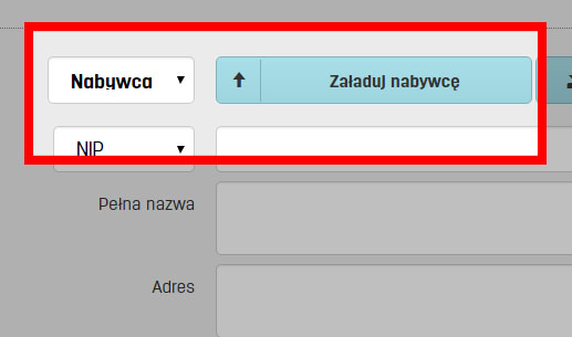 Jak wprowadzić nabywcę faktury