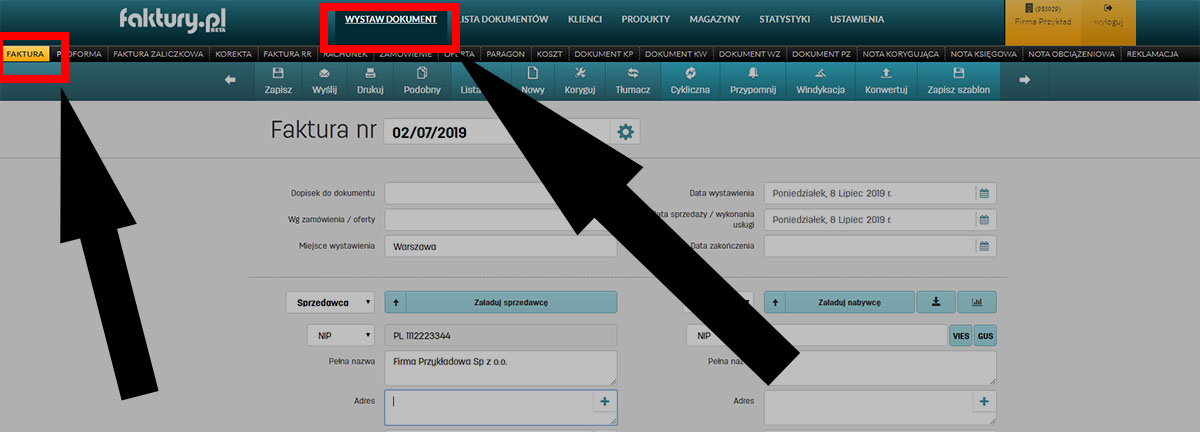 Jak załadować produkt na fakturę po jego numerze EAN w serwisie faktury.pl Wprowadzanie produktów na fakturę po numerze EAN