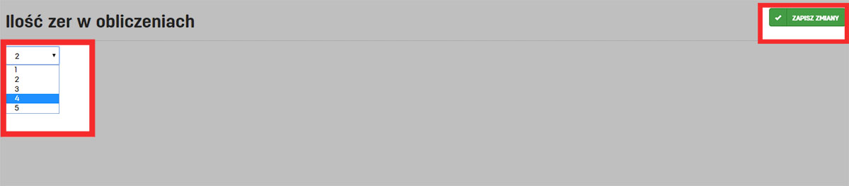 Zaokrąglanie liczb w serwisie do fakturowania faktury.pl Ilość zer w obliczeniach