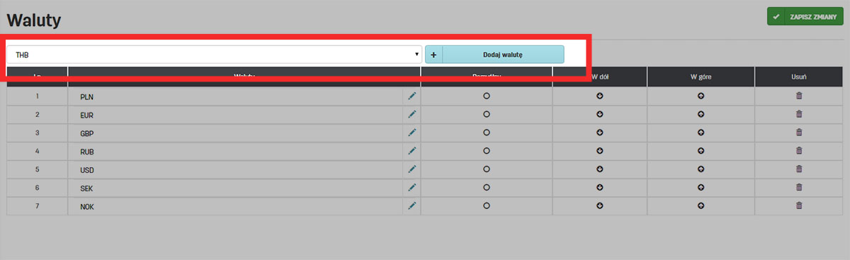 Dodawanie własnej waluty na faktury.pl Jak dodać własną walutę na faktury.pl