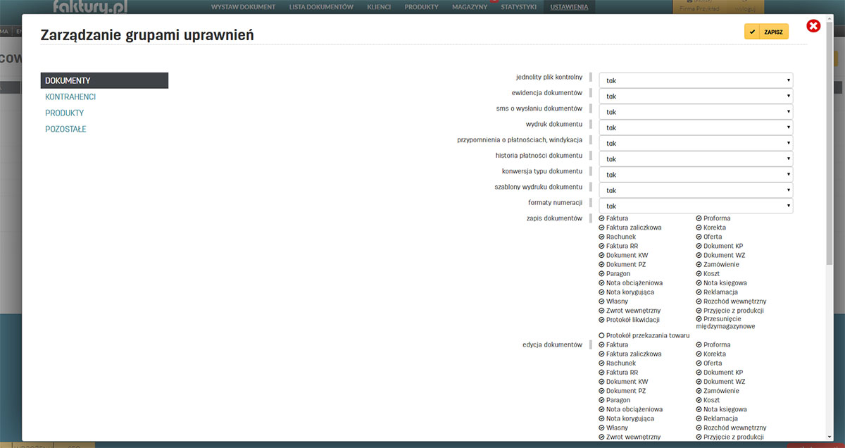 Nadanie pracownikom dostępu do danych