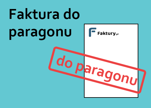 Faktura do paragonu