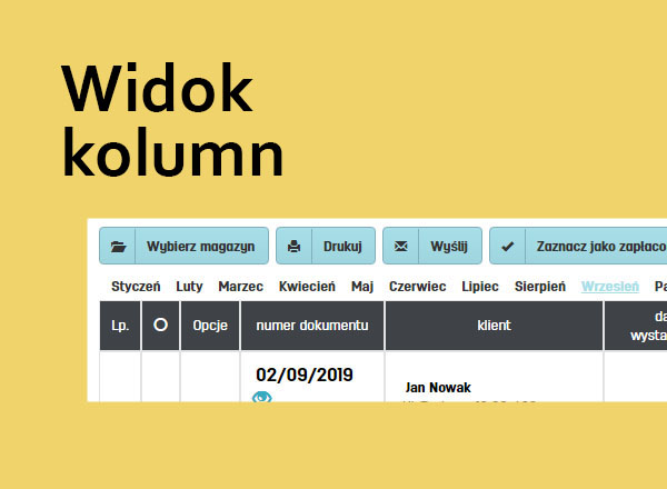 Jak zarządzać widokiem listy dokumentów