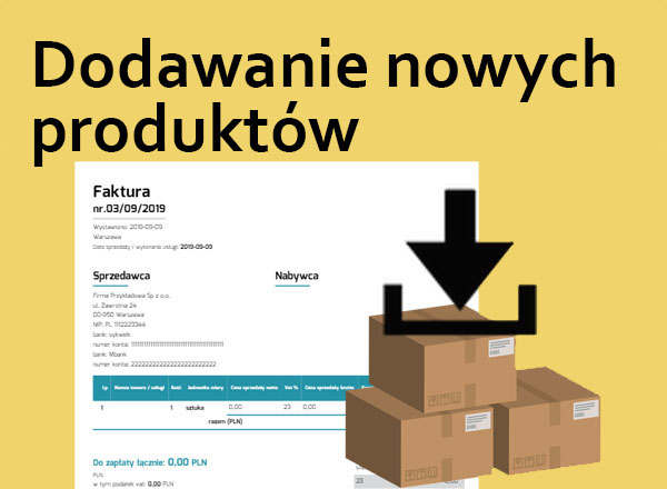 Gdzie ustawić zapis nowych produktów