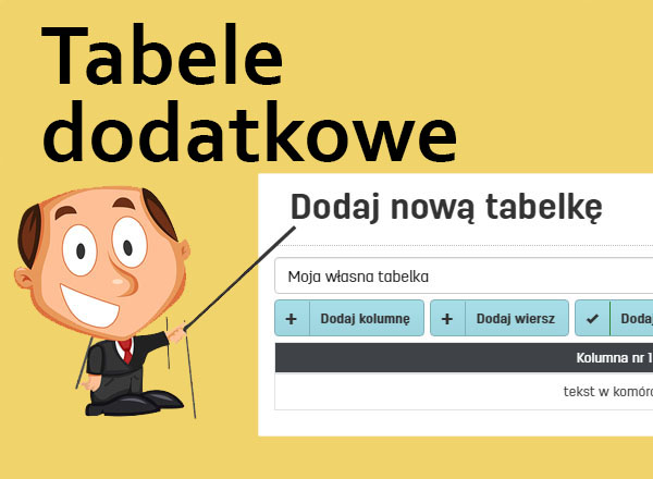 Jak dodać własne tabele do dokumentu