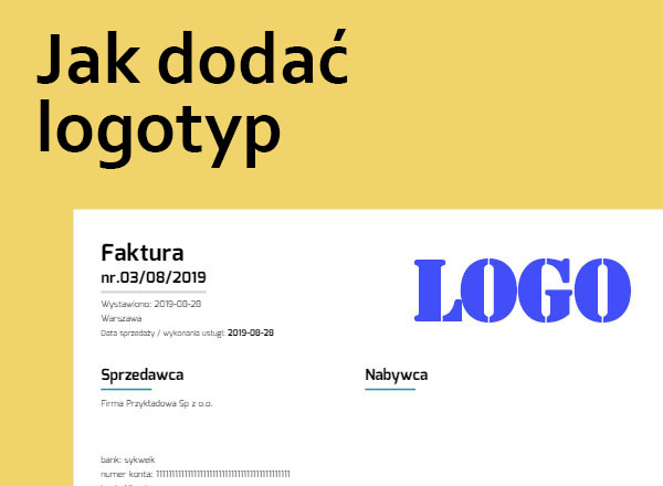 Jak dodać logo firmy do faktury