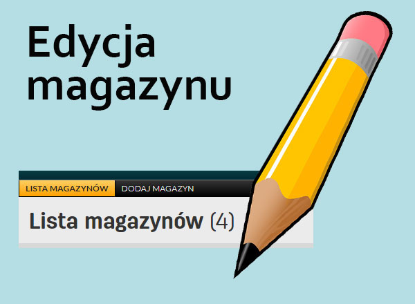 Jak edytować dane magazynu